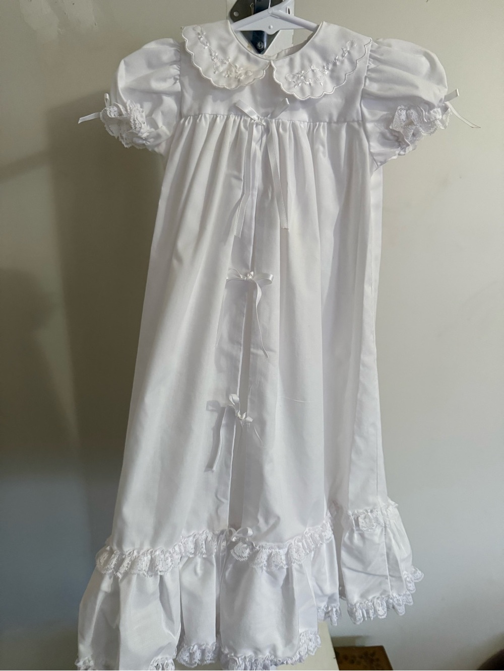 Peaches N Cream Christening Gown & Bonnet
